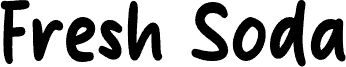 Fresh Soda font