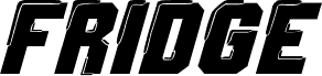 Preview of the Fridge Regular font
