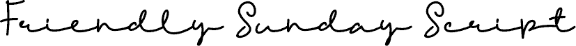 Friendly Sunday Script Regular