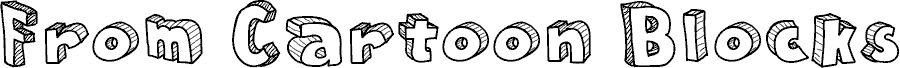 From Cartoon Blocks Regular шрифт