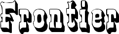 Anteprima del carattere Frontier