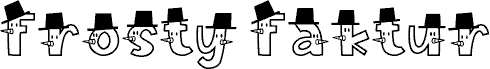 Frosty Faktur Snowman carattere