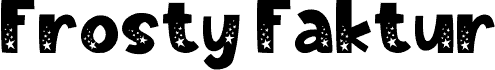 Frosty Faktur Star carattere