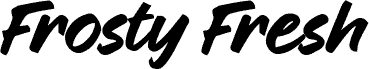 Frosty Fresh písmo