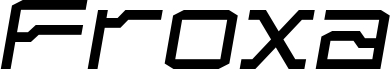 Froxa Regular Slant