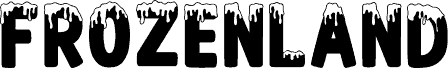 FROZENLAND Regular carattere