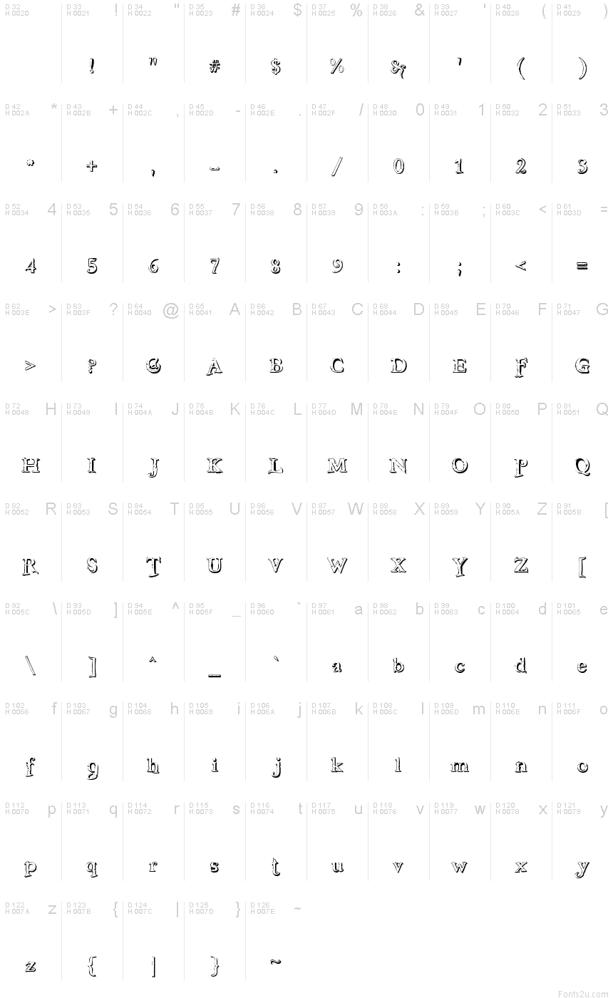 Freebooter Shadow font