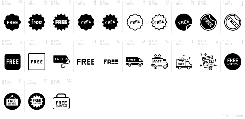 Базовая латиница - Таблица символов