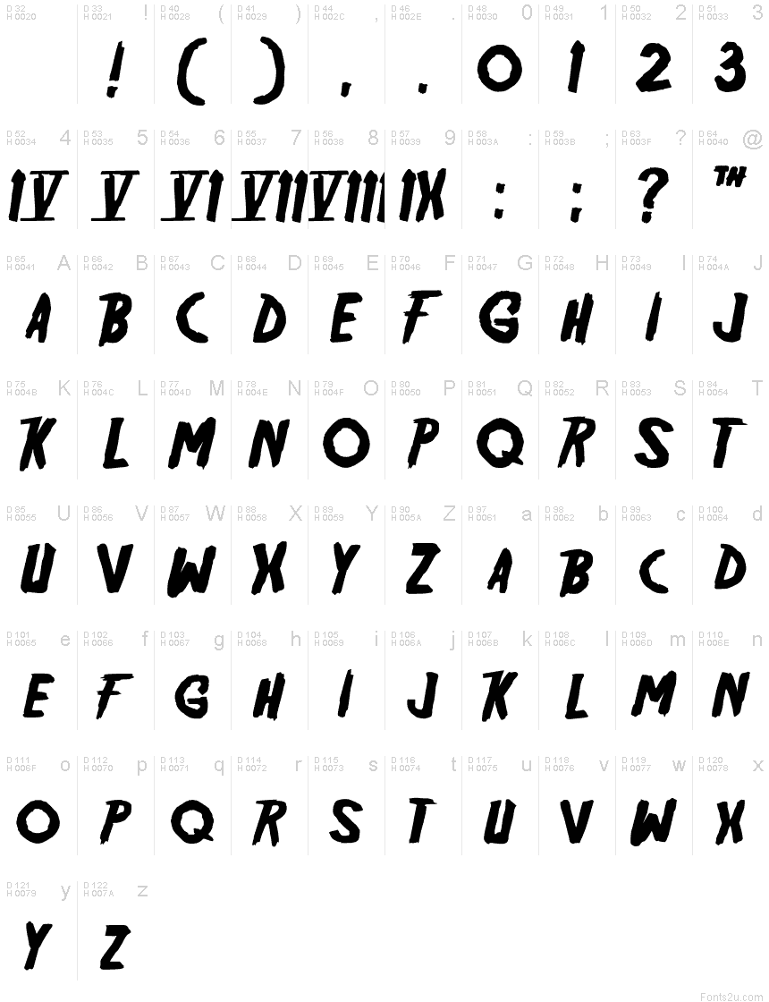 Friday the 13th Font - Friday 13th Font Generator