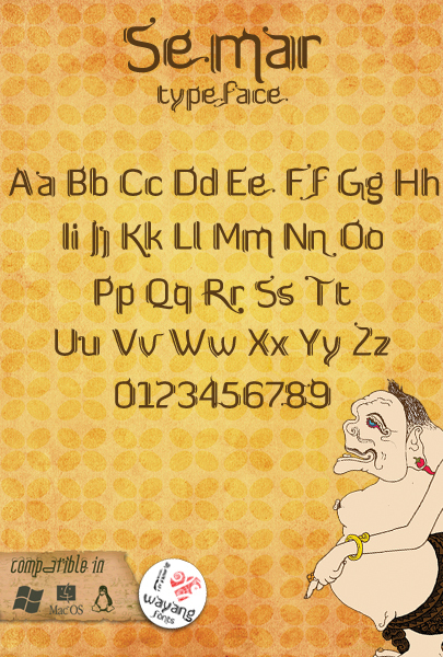 FTF Semar Poenakawan Schriftart