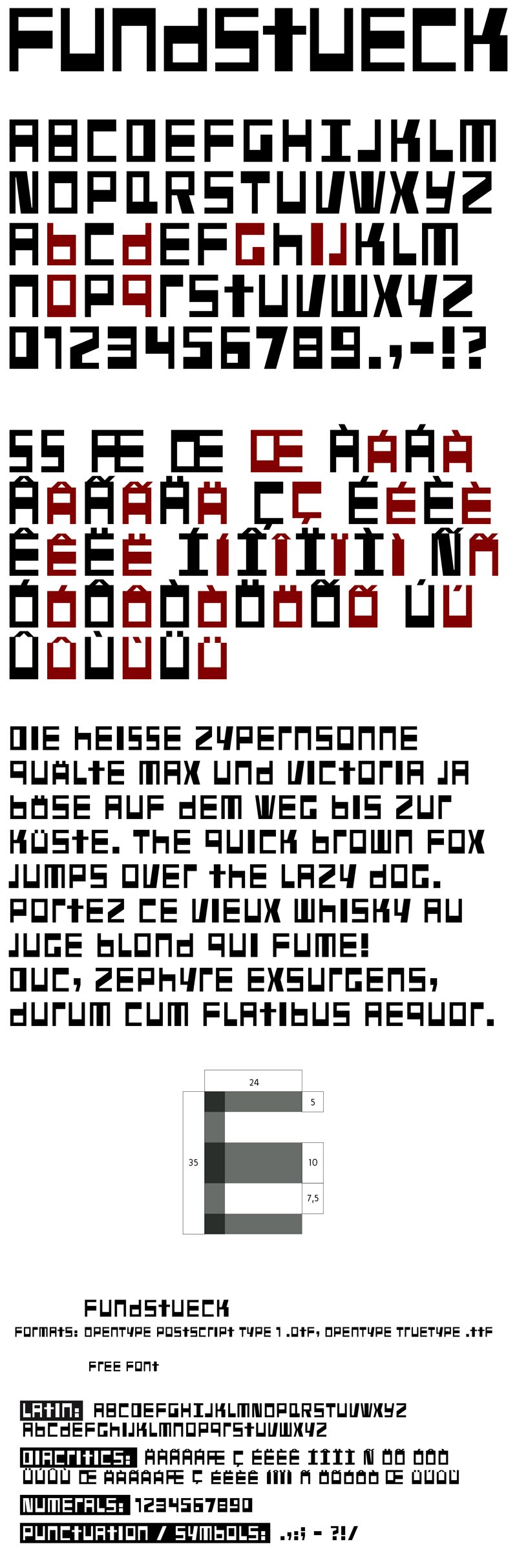 Fundstueck Druh písma