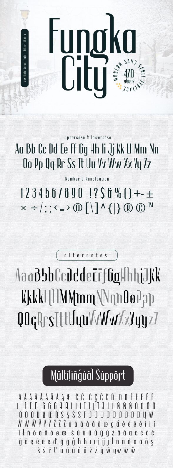 Fungka City Czcionka