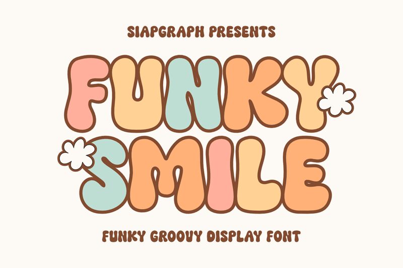 Funky Smile Regular — عرض الخط