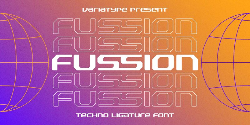 Fussion Schriftart