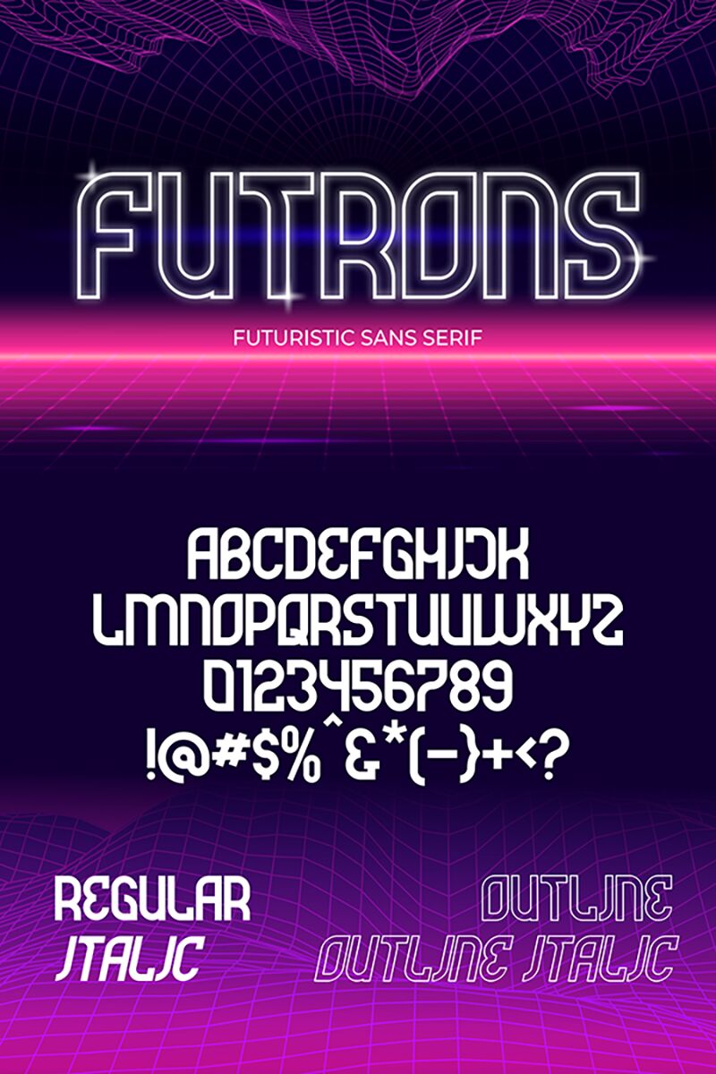 Futrons Schriftart