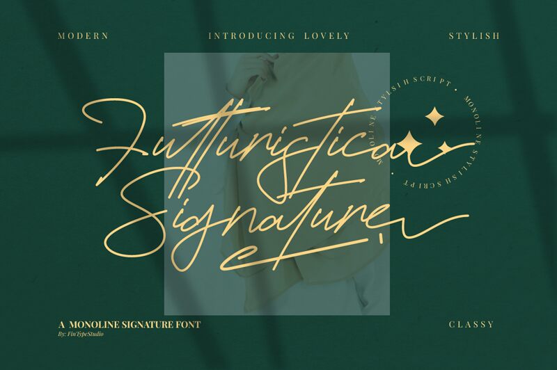 Futturistica Signature Schriftart