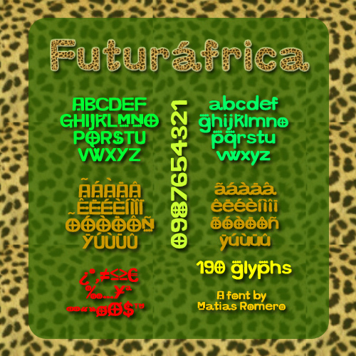Futurafrica Czcionka