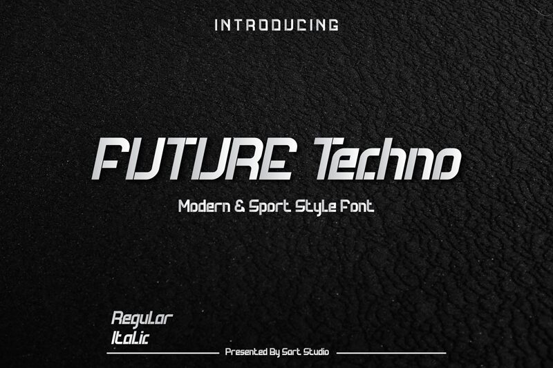 Future Techno Czcionka