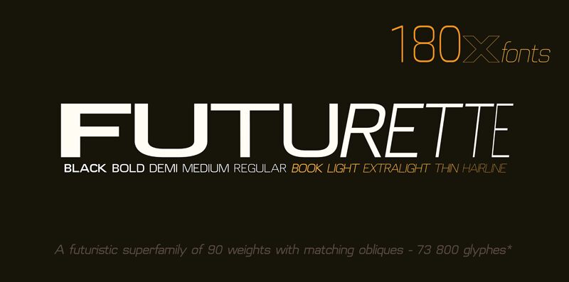 Futurette Schriftart