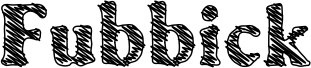 Preview of the Fubbick Sketch font