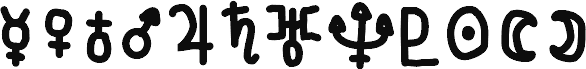 Fun Astronomical Symbols