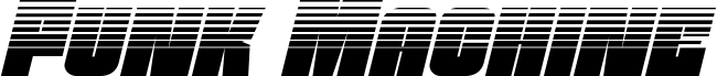 Funk Machine Halftone Italic