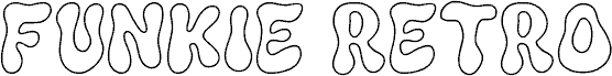 Podgląd czcionki Funkie Retro Outline