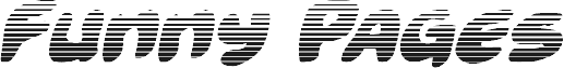 Funny Pages Gradient Italic