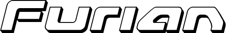 Ukážka písma Furian 3D Italic