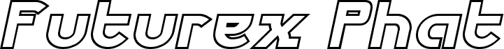 Futurex Phat Outline Italic