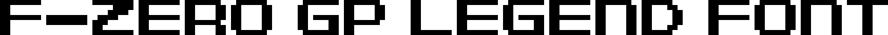 F-Zero GP Legend Font Regular