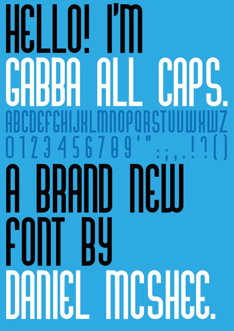 Gabba All Caps フォント