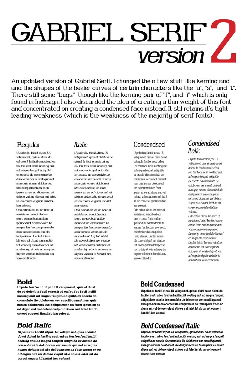 Gabriel Serif Schriftart