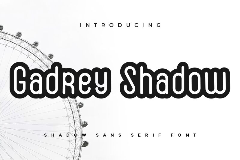 Gadrey Shadow Czcionka