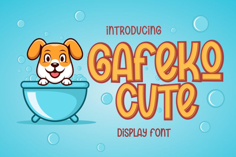 Gafeko Cute Font Schriftart