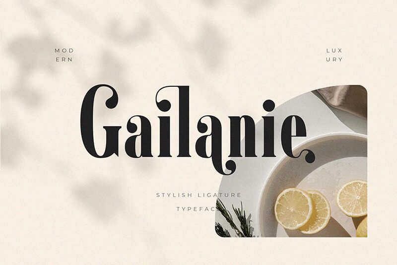 Gailanie Schriftart
