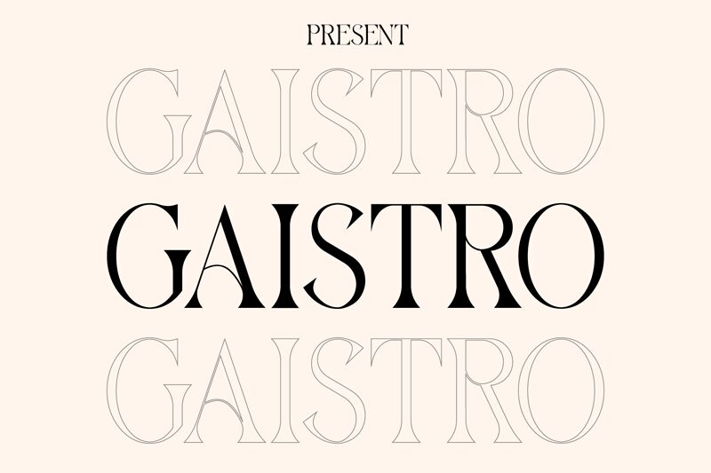 GAISTRO Schriftart