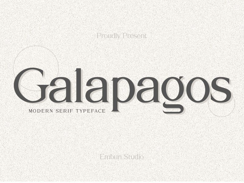 Galapagos Schriftart