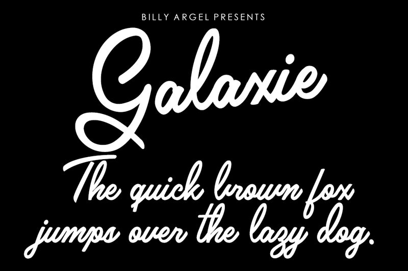 Galaxie Schriftart