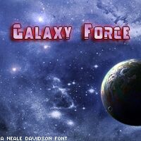 Galaxy Force Schriftart