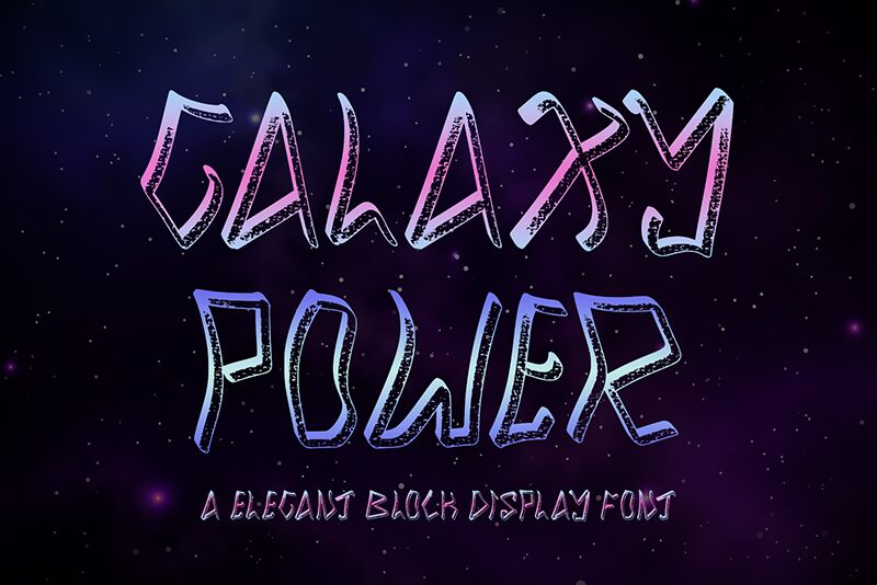 Galaxy Power Druh písma