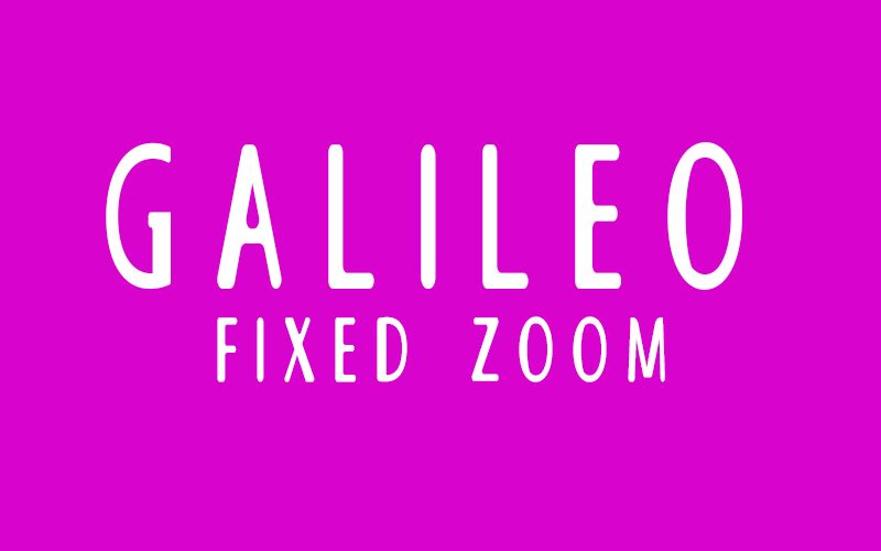 GALILEO Schriftart