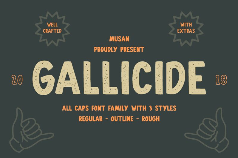 Gallicide Schriftart