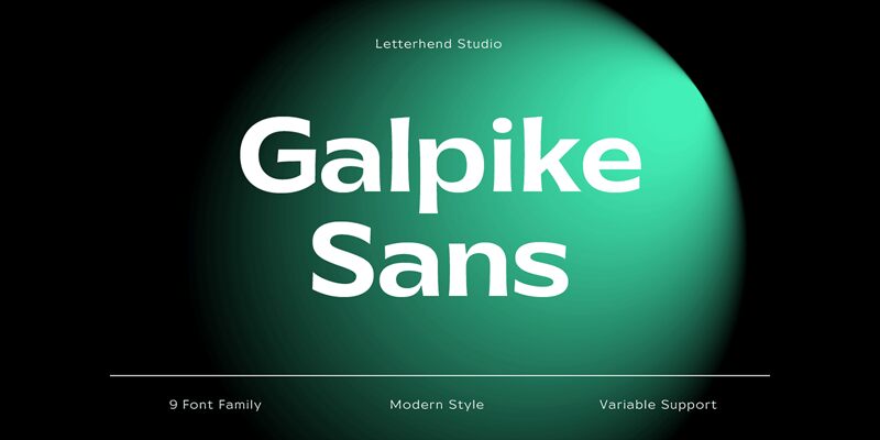 Galpike Schriftart