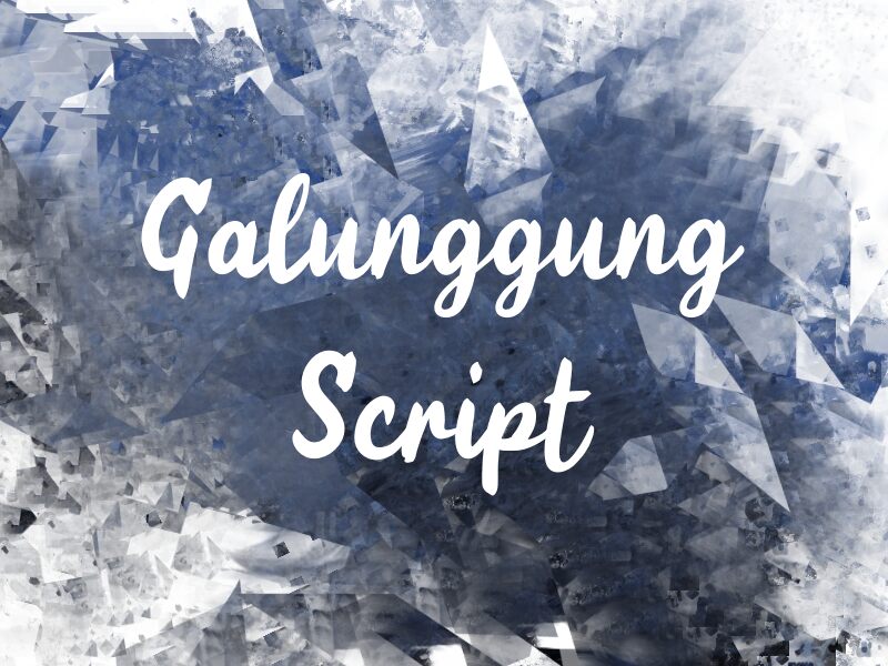 Galunggung Script Schriftart