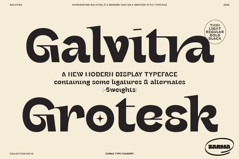 Galvitra Schriftart