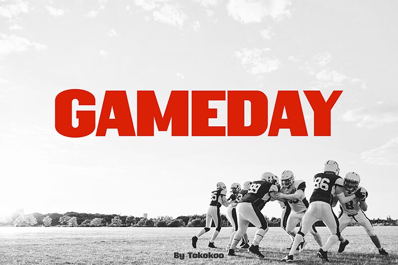 GAMEDAY Schriftart