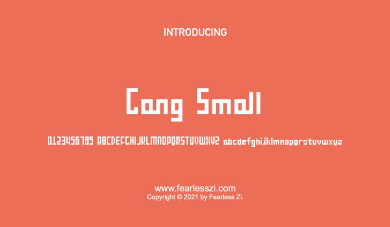 Gang small YUXIAN Schriftart