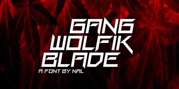 Gang Wolfik Blade Schriftart