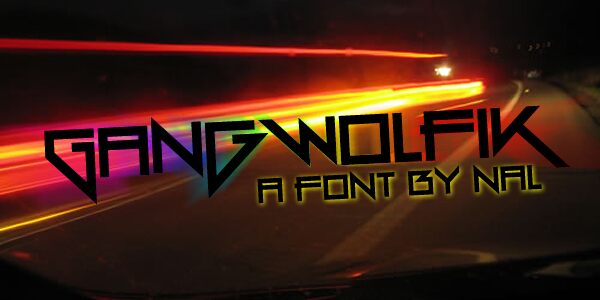 Gang Wolfik Schriftart